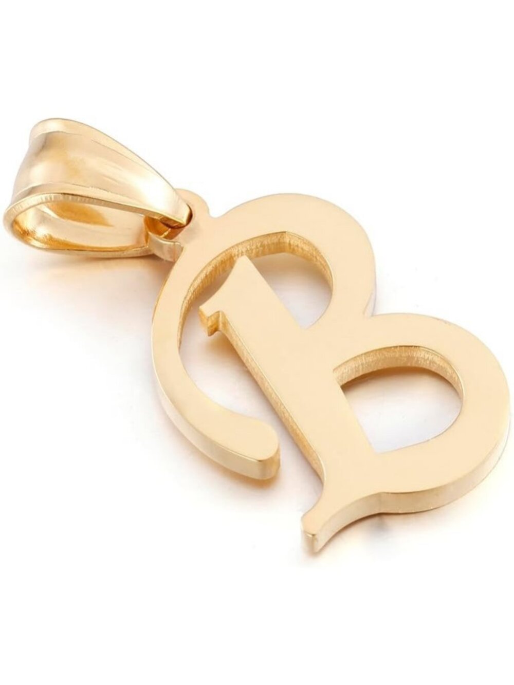 Letter B Initial Charms Gold Initial Pendant 14k Gold Charm